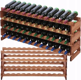 48 palackos könyvespolc 4x12-es moduláris bortartó állvány összecsukható építőkockák