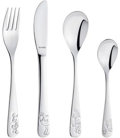 Amefa 4 részes Forest Friends gyermekevőeszközkészlet