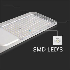 LED utcai lámpa szürkületérzékelővel LED/100W/230V 4000K IP65 szürke