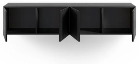 Fekete TV-állvány 180x38x35 cm Daroca – Marckeric