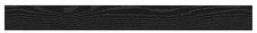 Polcos könyvespolc 4 pcs Fekete 100 x 10 x 1.5 cm Faanyag