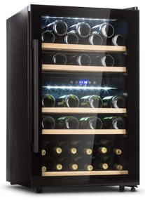 Klarstein Barossa 40D, borhűtő,135 liter, 2 zóna, 41 palack, üvegajtó, érintőképernyős