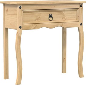 vidaXL Corona tömör fenyőfa konzolasztal 73 x 35 x 73 cm