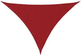 piros háromszögű oxford-szövet napvitorla 3 x 4 x 5 m