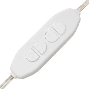 téglalap alakú üveg falitükör LED fényekkel 40 x 100 cm