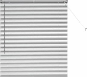 vidaXL Zsalugáter Redőnyök Ezüst 130 x 110 cm Alumínium