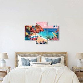 Kép - Lakóautó az óceánnál (90x60 cm)
