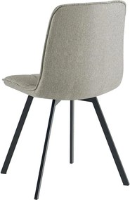 Catini LANDON Étkezőgarnitúra 6x szék + asztal, bézs/szürke