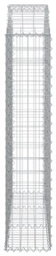 íves horganyzott vas gabion kosár 150x30x140/160 cm