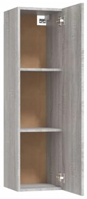 2 db szürke sonoma színű fali TV-szekrény 30,5 x 30 x 110 cm