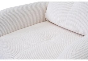 Kárpitozott CLOUDY fotel krémszínű