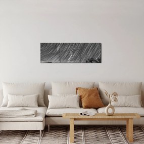Fekete-fehér kép egy csillagos ég (órával) (90x30 cm)