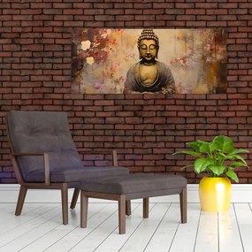 Kép - Buddha, festészet (120x50 cm)