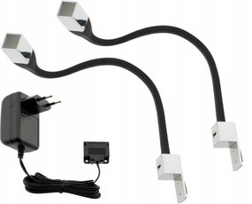 2x LED-es éjjeli lámpa olvasóágyhoz Flexi Q Usb