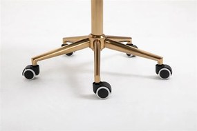 HR7009K Halványlila modern velúr szék arany lábbal
