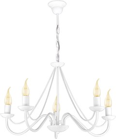 KAJA K-3996 BARTEZ II Fehér Színű Függeszték 5xE14 10W IP20