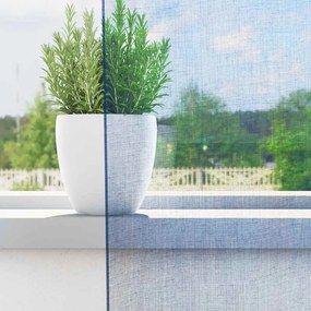 2 db királykék voile függönyök rúd zsebekkel
