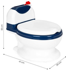 Wc formájú bili kivehető belsővel és kefével