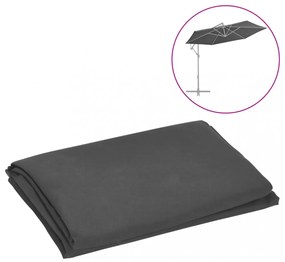 antracitszürke konzolos napernyő csereponyva 300 cm