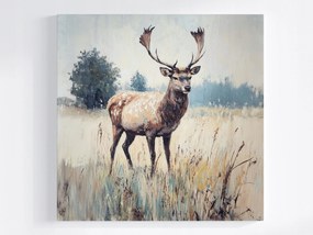 Poszter Portré Szarvas Rét Skandináv Erdő Stílus 80x80