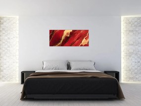 Kép - Vörös-arany márvány (120x50 cm)