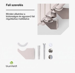 Blumfeldt Tallheo, 41 x 180, radiátor, fürdőszoba radiátor, csőradiátor, 1435 W, melegvizes, 1/2