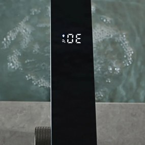 Mosdócsaptelep ELITE EDITION BS1826 digitális hőmérséklet-kijelzővel, több színváltozatban — Gunmetal szürke