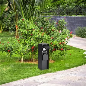 Brilagi - Kültéri csatlakozós oszlop PILLAR 2Z SCHUKO 230V IP44 fekete