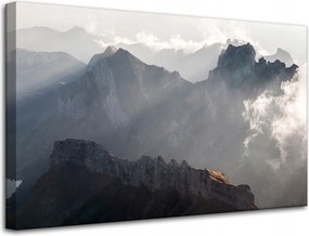 Vászonkép Természet Felhők és hegyek 80x50 cm