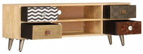 tömör mangófa TV-szekrény 120 x 30 x 40 cm