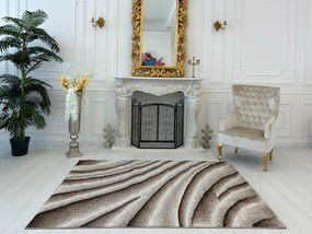 Nora 6033 bézs modern szőnyeg 160x230 cm