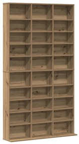 CD Szekrény Artisan Tölgyből - 101x23x177.5 cm Mérnöki Fából