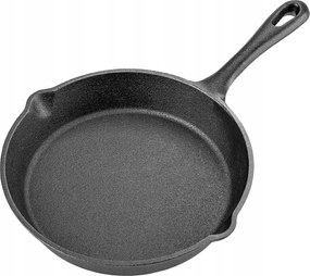 Öntöttvas Serpenyő Kicsi 20cm Indukciós Gáz Grill Tűzrakóhely Tartós Öntöttvas Tányér