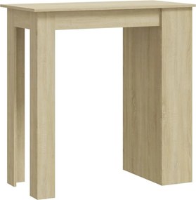 vidaXL sonoma tölgy színű bárasztal tárolópolccal 102 x 50 x 103,5 cm