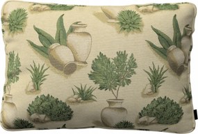 Párnahuzat 60x40 bézs-zöld növényi motívum
