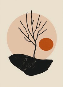 Poszter 39,5x55cm Meztelen fa