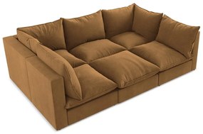 Terrakotta színű kanapé 255 cm Manao – Makamii