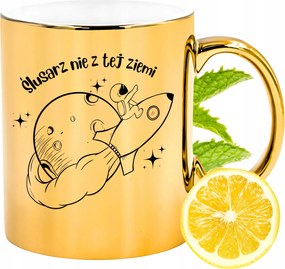 Prémium Arany Csillogó Bögre Lakatosnak Ajándék Nyomtatott Fotó