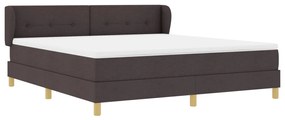 Boxspring Ágy Matraccal Sötétbarna Színben, 180x200 cm Szövet