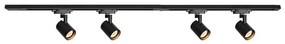 Spotlámpa sínrendszerrel VOLF 4xGU10/10W/230V fekete
