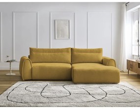 Okkersárga sarokkanapé Aden – Bobochic Paris