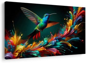 Kép színes kolibri repülés közben