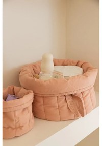 Világos rózsaszín textil gyerek tárolódoboz szett 2 db-os ø 30x20 cm Bambie Vintage Nude – Lorena Canals