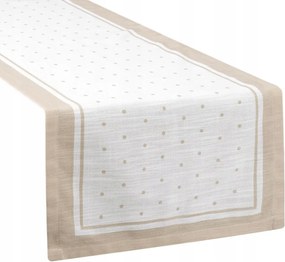 Dekorációs futópad SUMMER15 40x140 Eurofirany natúr bézs pöttyös