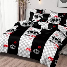 Ágynemű CROWN BLACK 7 részes 140X200 cm