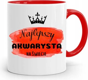 Akvarista Bögre Piros Születésnapi Ajándék fényképes nyomtatással