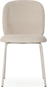 Krémszínű étkezőszék szett 4 db-os Daia – Marckeric