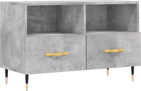 vidaXL betonszürke szerelt fa TV-szekrény 80 x 36 x 50 cm