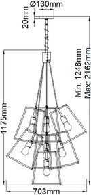 Hinkley Lighting FULTON HK-FULTON-7P Függőlámpa 7x60W/E27
