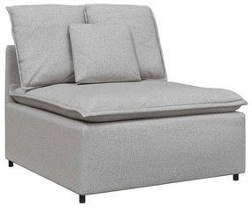 felhőszürke moduláris kanapé középső modul párnákkal 100 cm